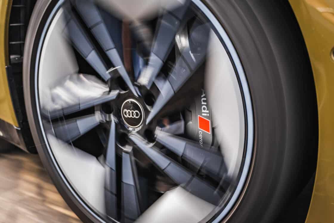 Zu sehen sind die Felgen des Audi RS E-Tron GT