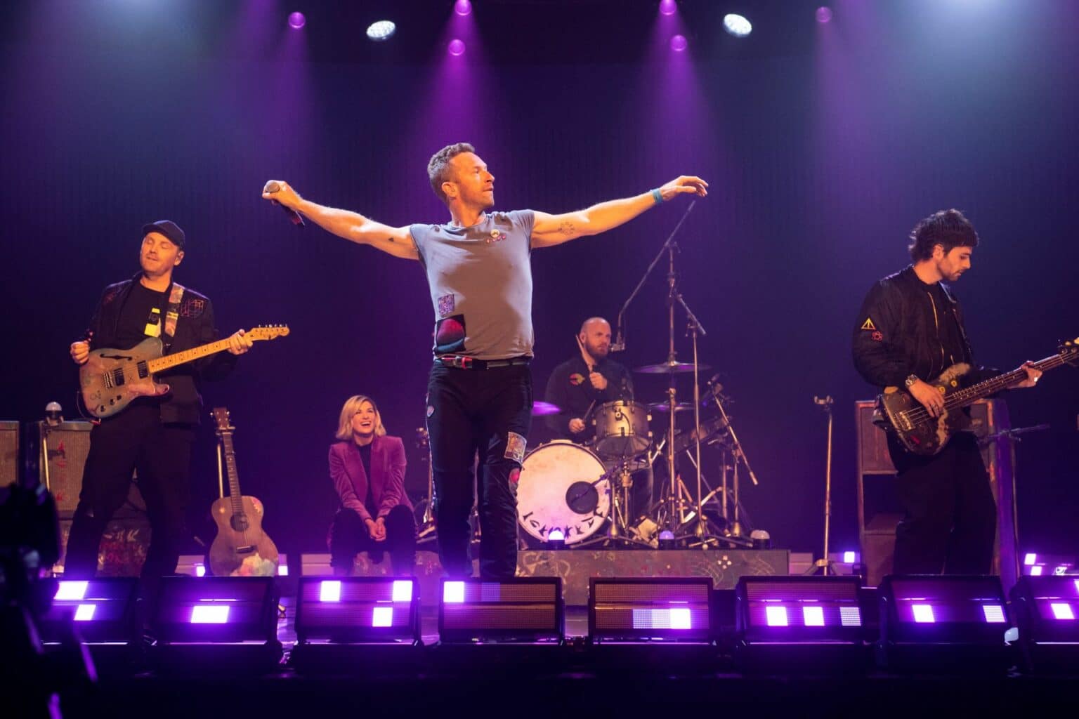 Coldplay bei einem Auftritt