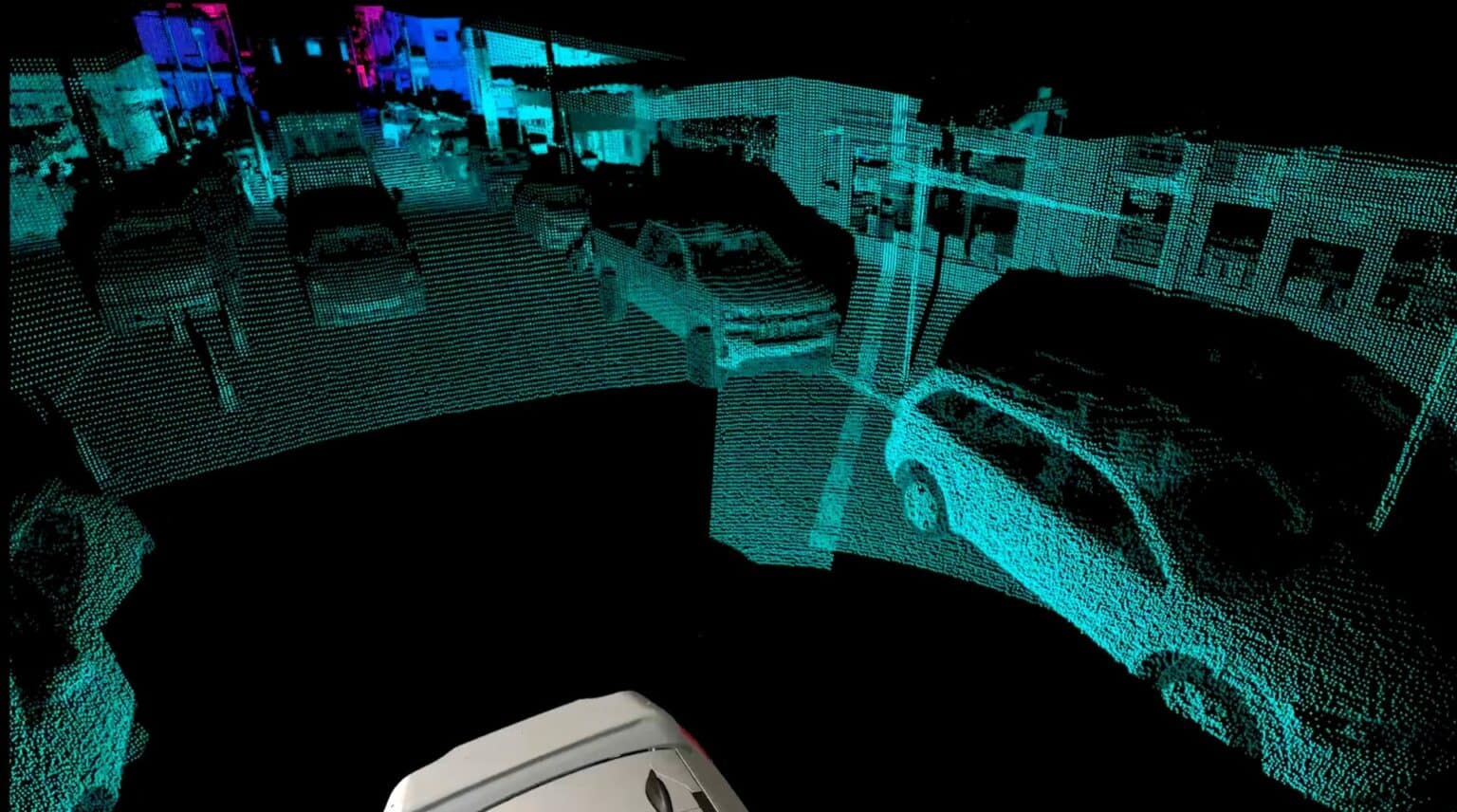Aufgezeichnete Kamerabilder eines autonomen Fahrzeuges