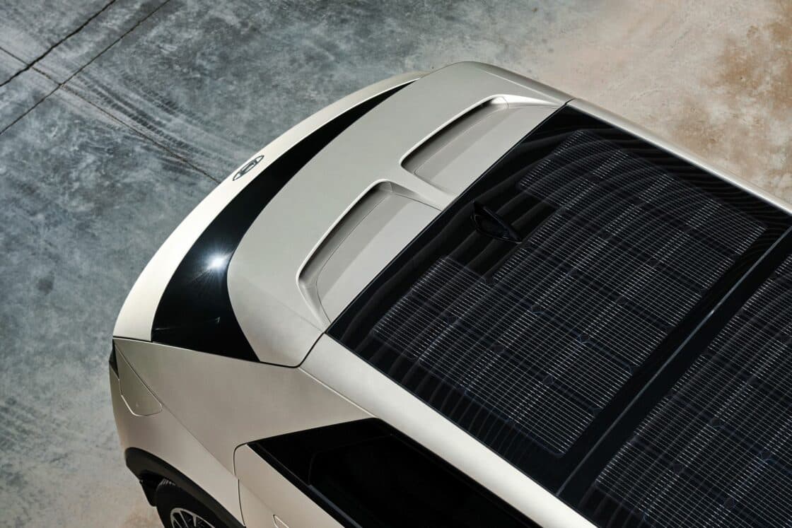 Solardach eines Hyundai Fahrzeuges