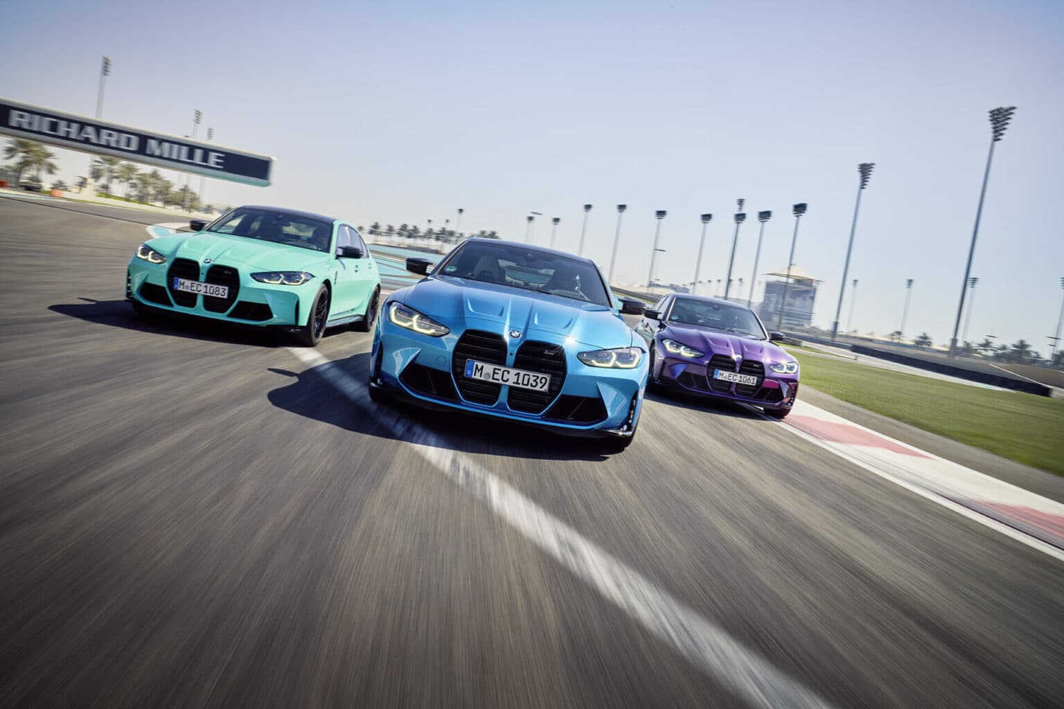 Drei BMW-M-Modelle auf der Rennstrecke