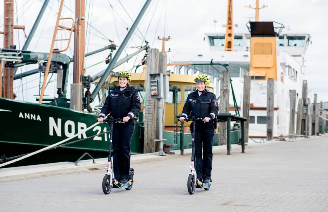 Polizei setzt auf Norderney E-Scooter ein