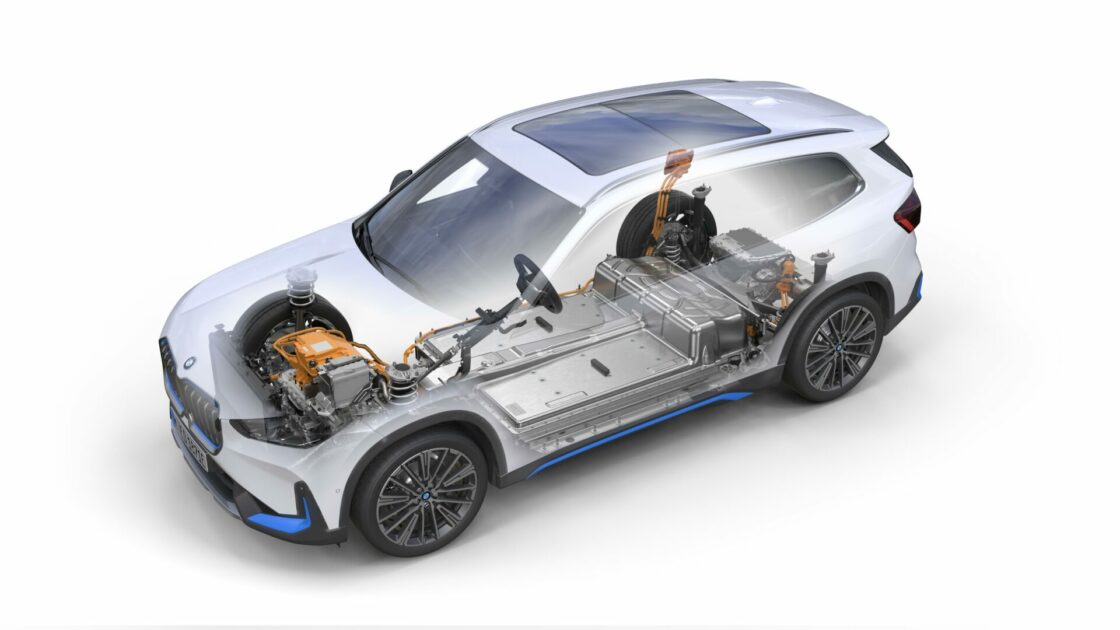 BMW iX1 Elektro-SUV Röntgenbild